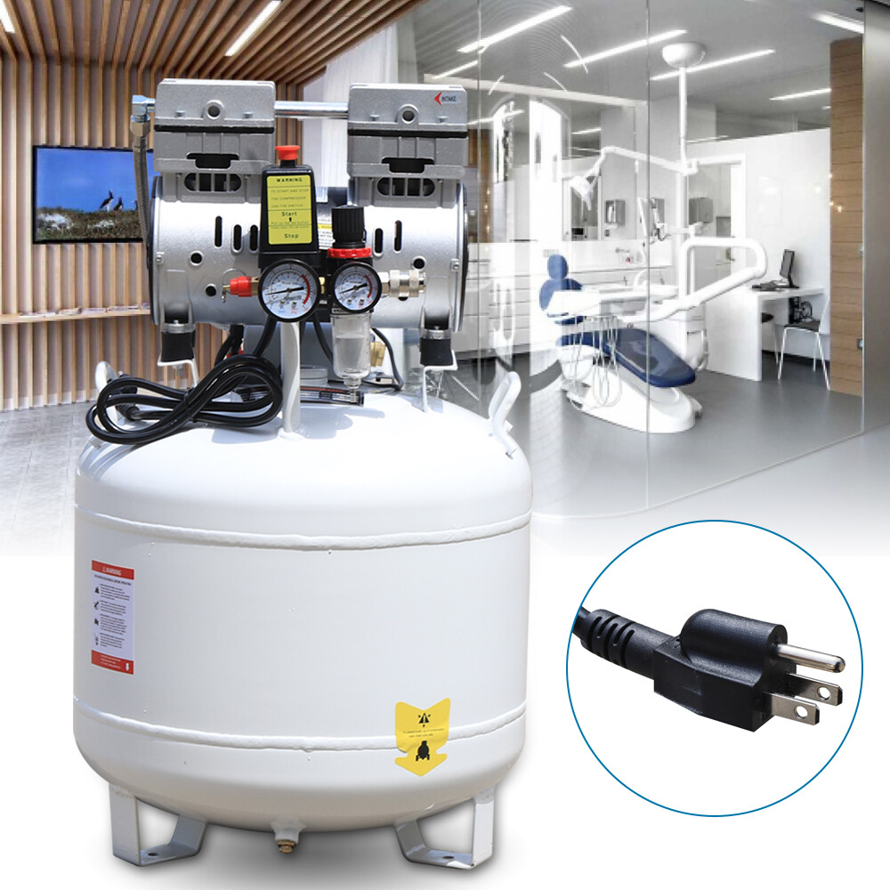 40L Oil Free Oilless Dental Medical Air Compressor 165L/min 115 PSI