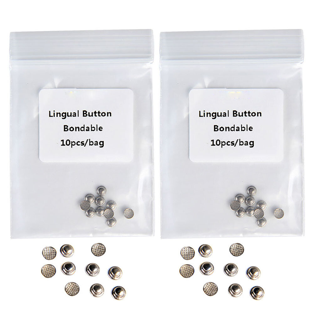 AZDENT Dental Orthodontic Lingual Buttons Bondable for Bondable Round Base USA