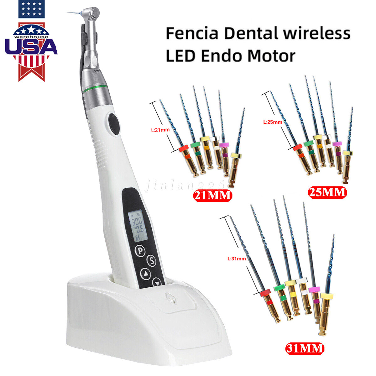 LED Dental Endo Motor 16:1 Contra Angle Root Canal Treatment Y-smart /NITI Files