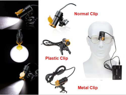 Updated 5W Dental Metal/Plastic/Normal Clip with a Shelter for LED Headlight CE