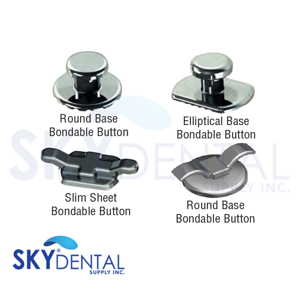 10x Dental Ortho Lingual Attachments Bondable Buttons / Cleats