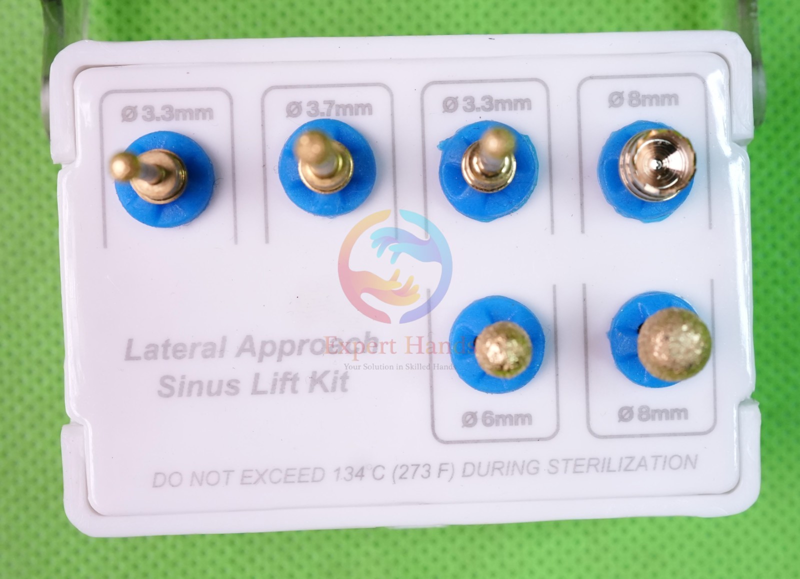 Lateral Approach Bur Sinus Lift Kit Dental Implant Diamond Golden Plastic Box