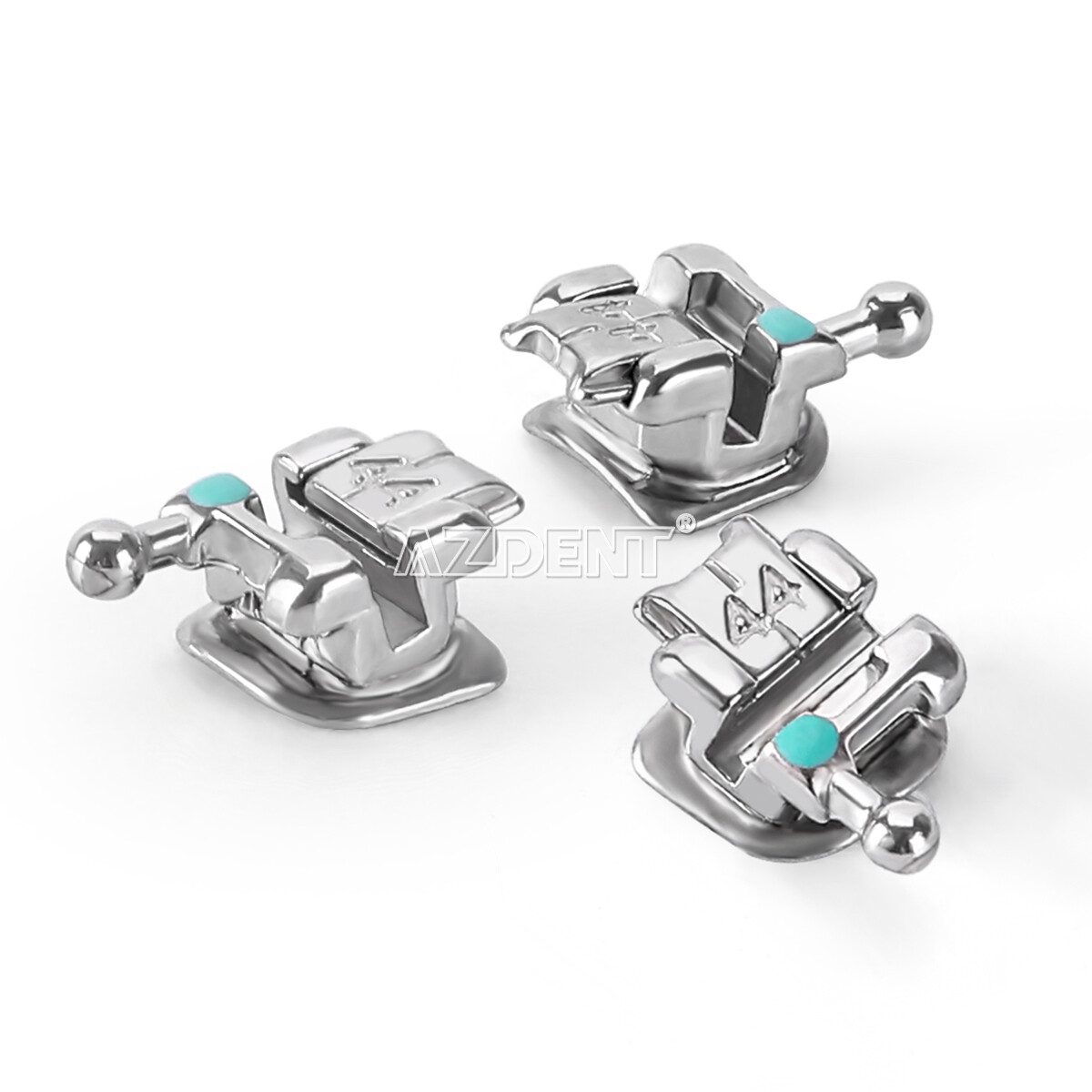 AZDENT Dental Orthodontic Self-Ligating Brackets Braces Roth 022 Hooks 3 4 5