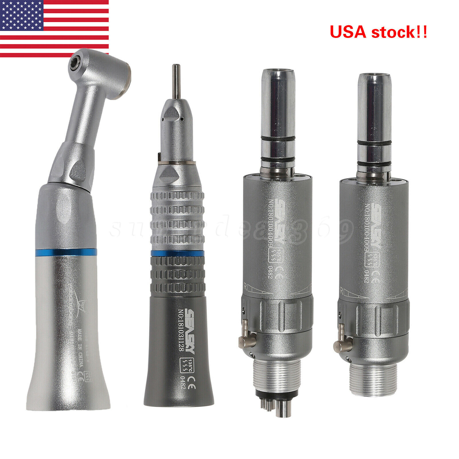 Dental Low Speed Handpiece Push 1:1 Contra Angle /Straight /Air Motor 2H/4H YAD