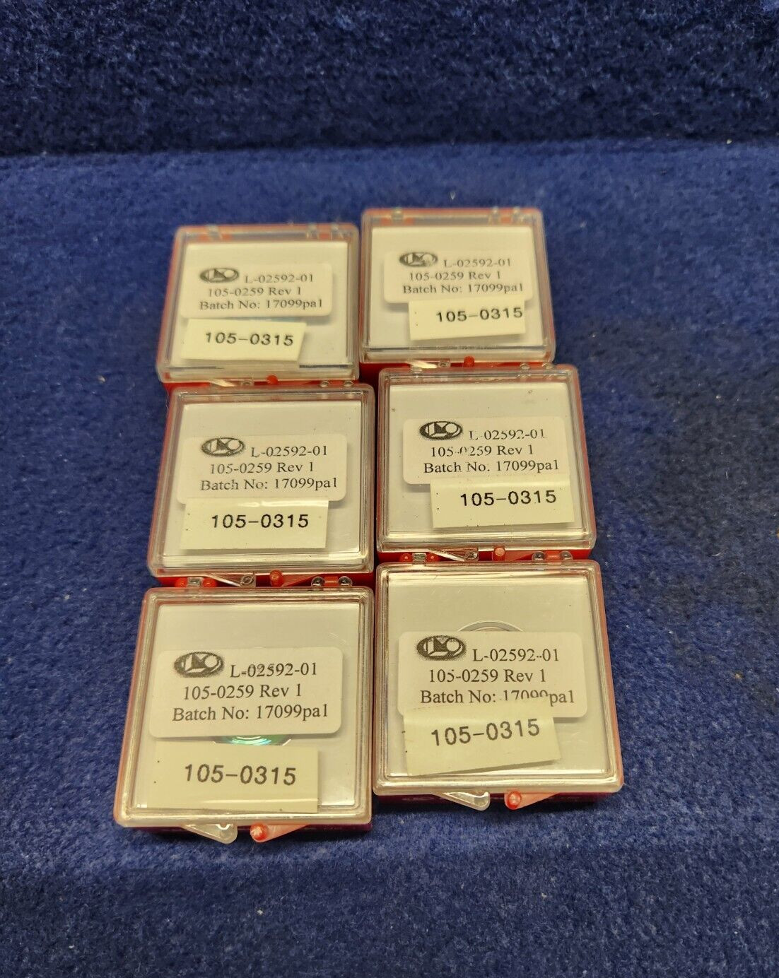 Lot of 6 Laseroptik Optic L-02592-01 105-0259 Laser Len