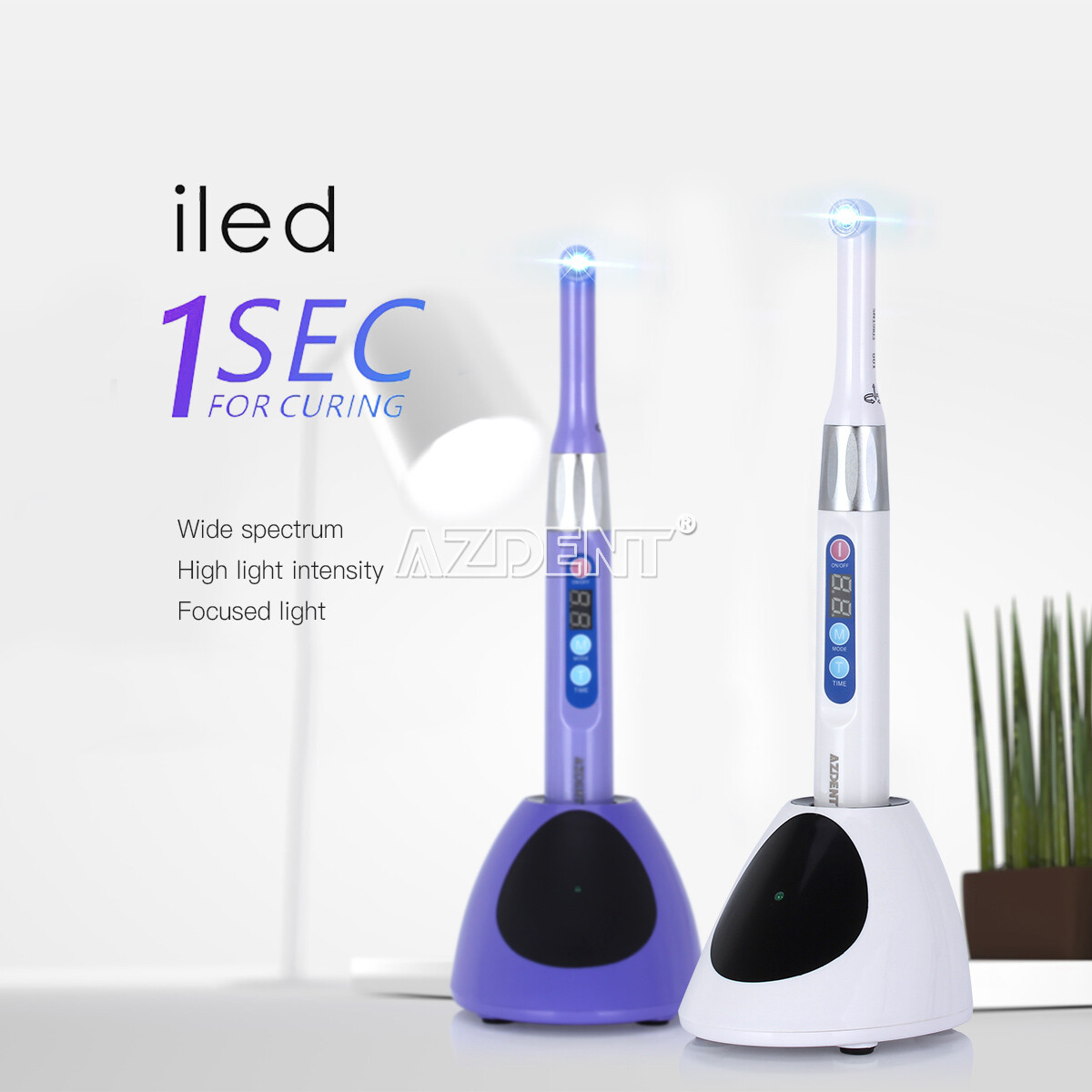 Dental Cordless iLed Curing Light Lamp 3200mW 1s to Cure Woodpecker DTE Style