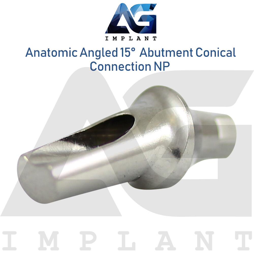 5x Titanium Anat0mic Angled Prosthetic 15° Narrow Platform NP Int Hex 2.25mm