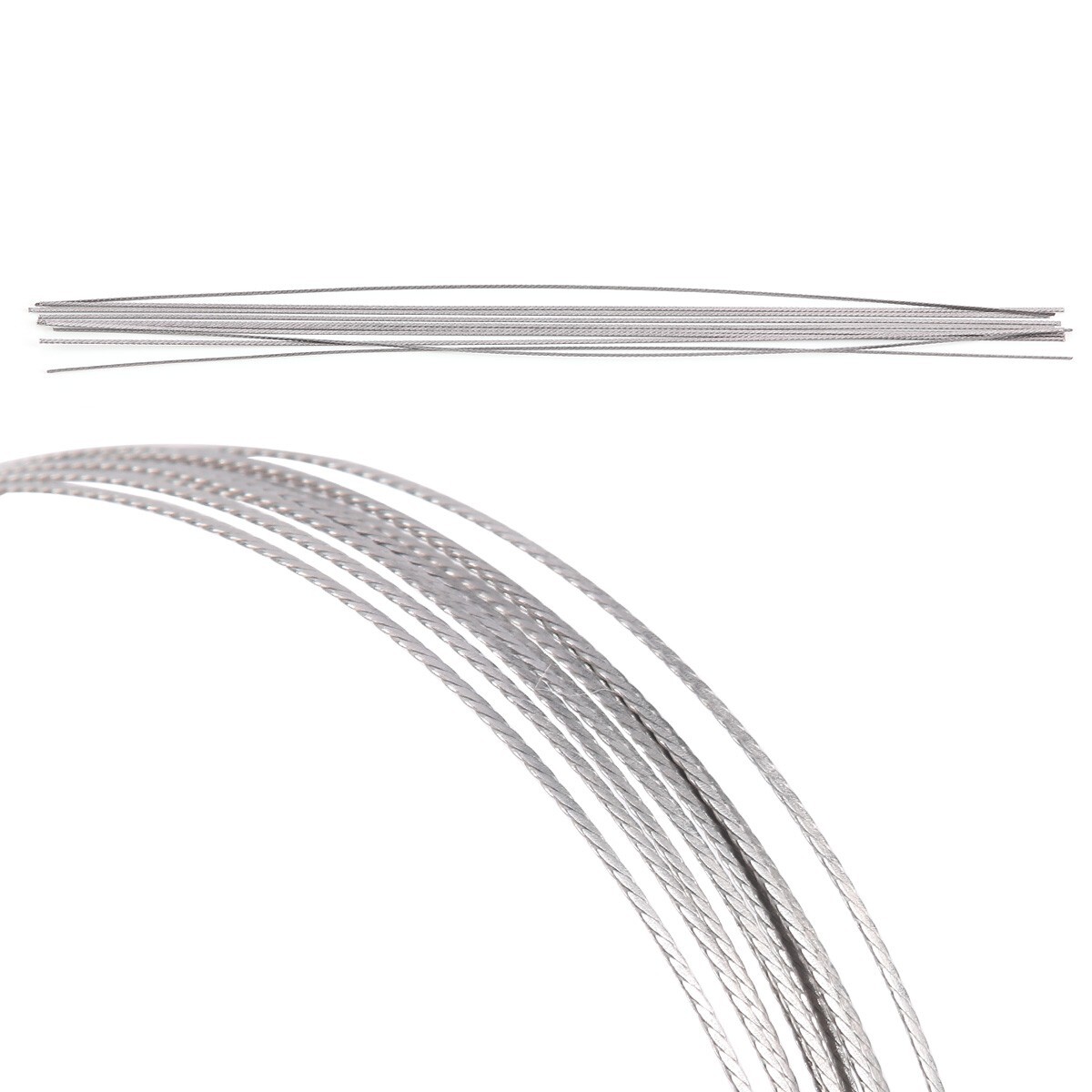 10Pcs/1Pack Dental Ortho Lingual Retainer Wire Stainless Steel Flat Twist Wires
