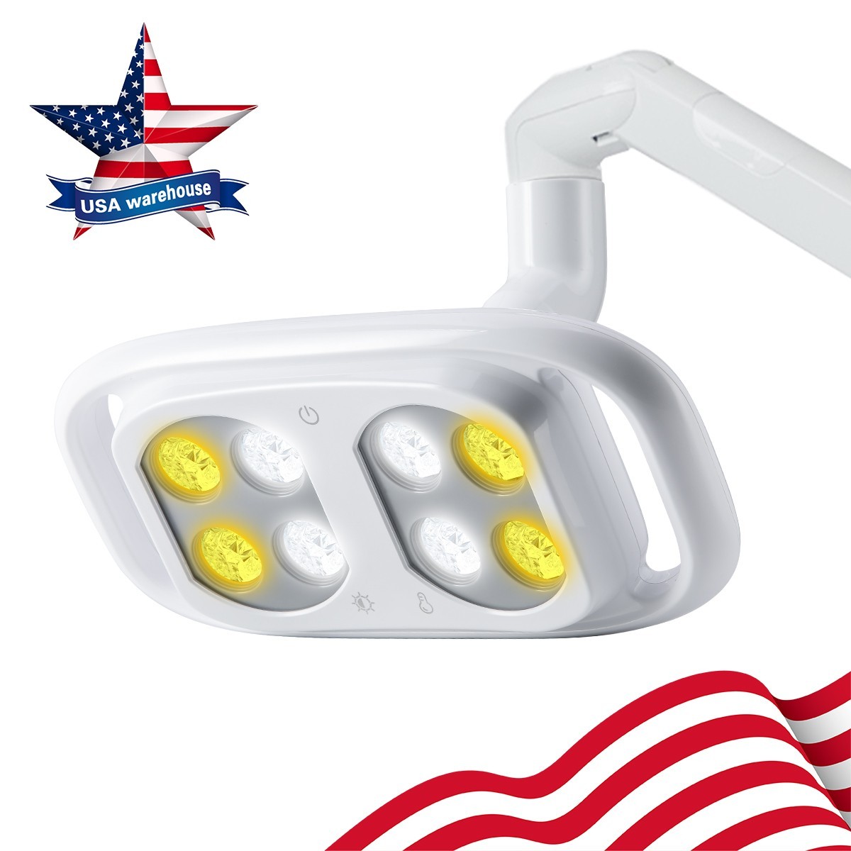 10W Dental 8 LED Lamp Oral Light Lamp Ra95 For Unit Chair 5-level adjustable