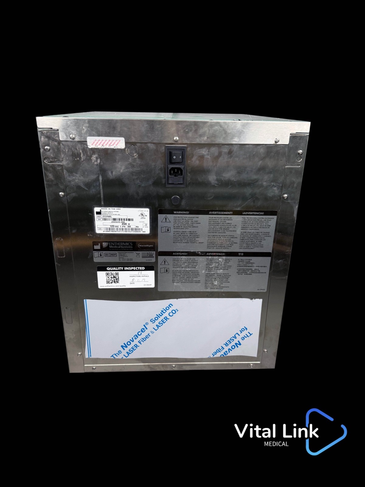 Enthermics EC250L Titan Series Intelligent Countertop Fluid Warming Cabinet