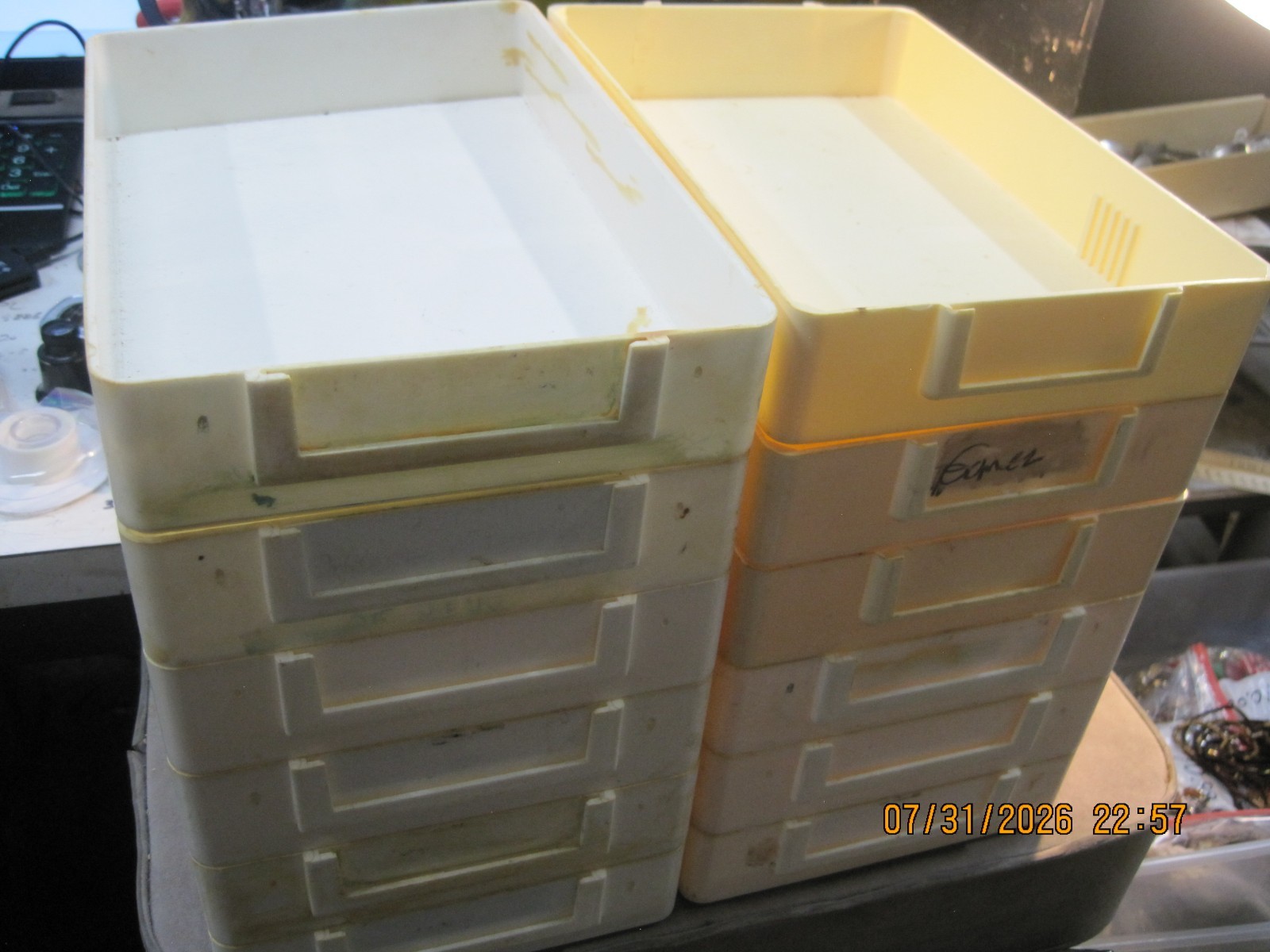 12 SADLER Optical Job Lab Trays WHITE Multi Lot