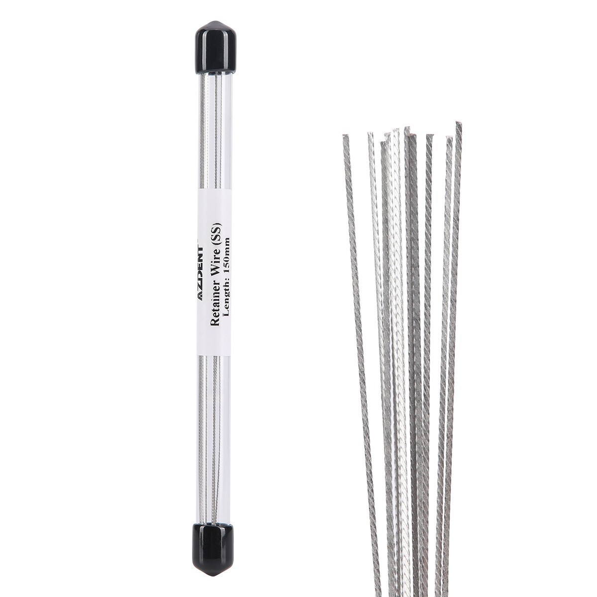 10Pcs/1Pack Dental Ortho Lingual Retainer Wire Stainless Steel Flat Twist Wires