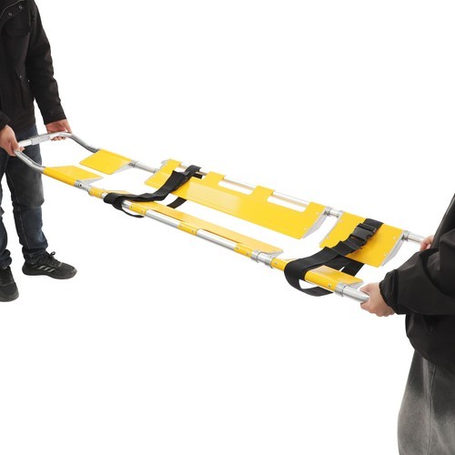 Foldable Aluminum Scoop Stretcher EMS Portable Rescue Stretcher Adjustable Lengt