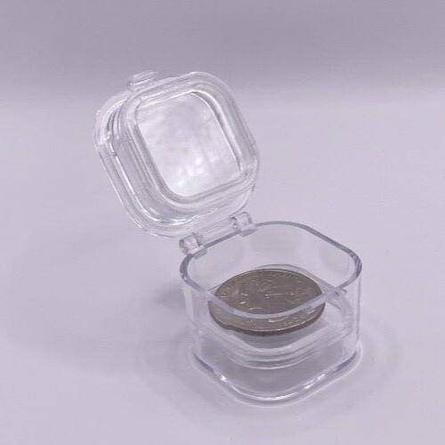 20 Pack, Denture False Teeth Membrane Case Container Hinged Display Box Jewelry