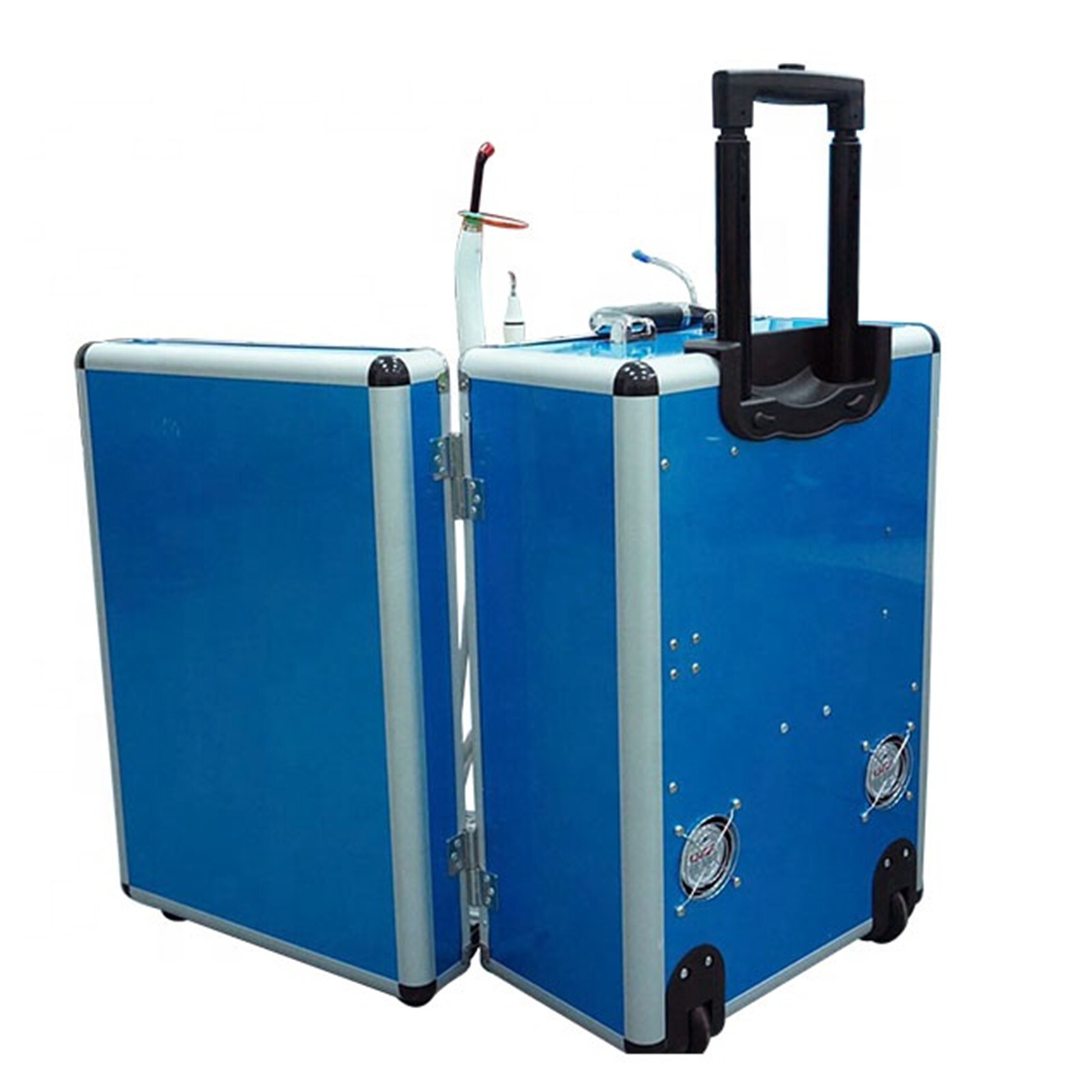 2H Multi-function Portable Dental Unit with Air Compressor+Curing Light GU-P206