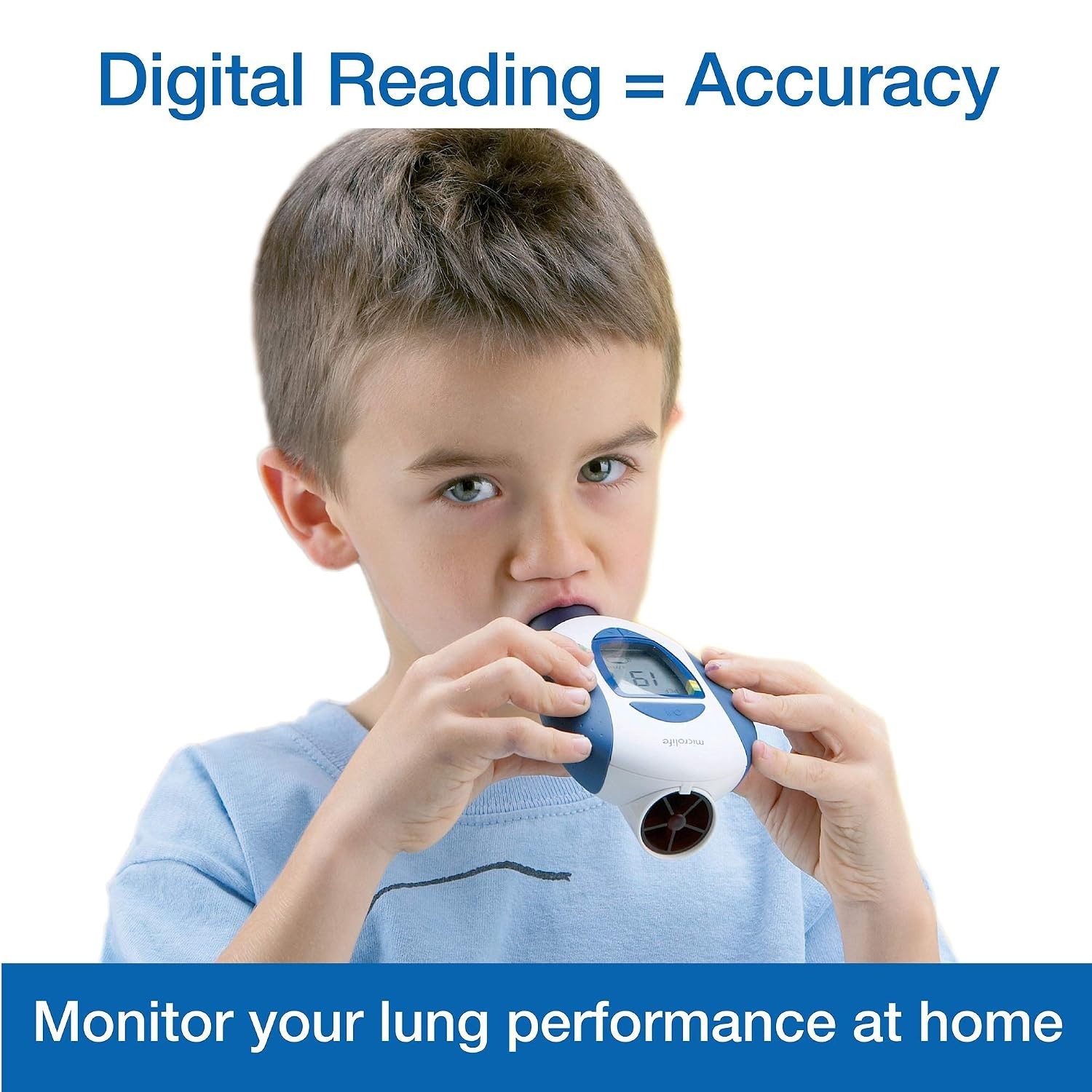 Deluxe Kit Digital Peak Flow Meter Tests PEF / / Early Detection of Asthma At…