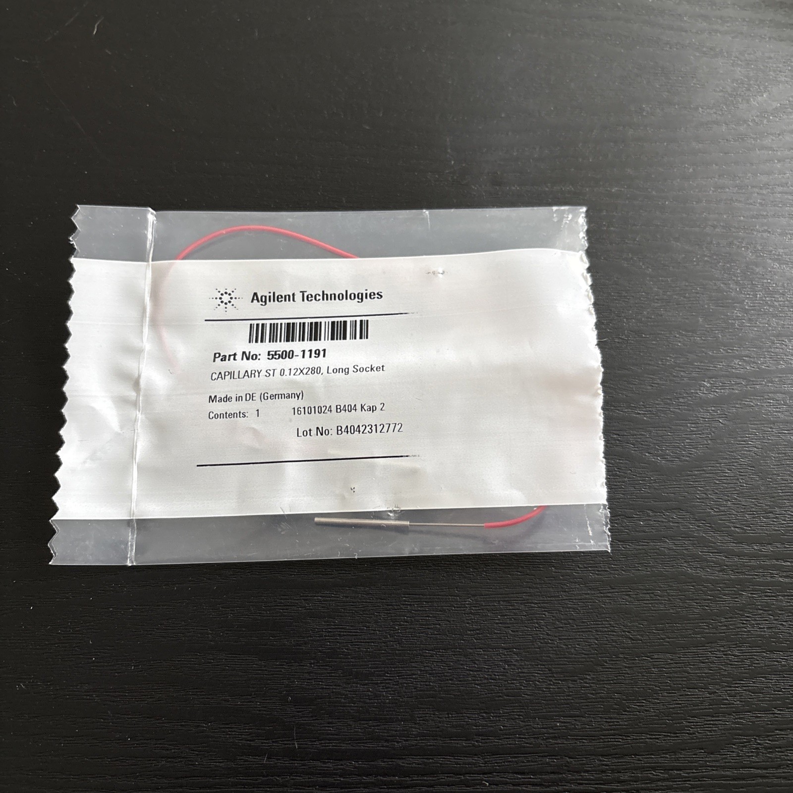 Agilent 5500-1191 capillary stainless steel 0.12 x 280 mm New Fast shipping