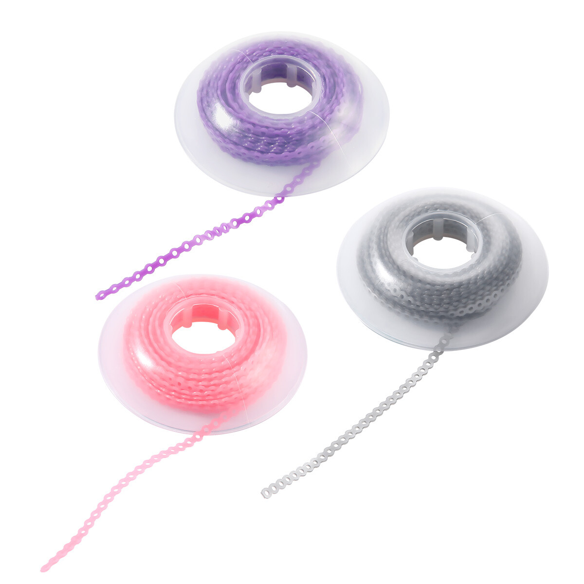 AZDENT Dental Orthodontic Colored Elastic Power Chain Long Short Continuous