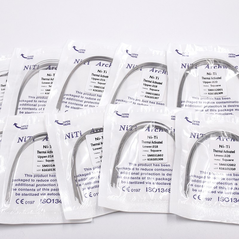 1-10 Pack Dental Orthodontic Niti Thermal Activated Round/Rectangular Arch Wire