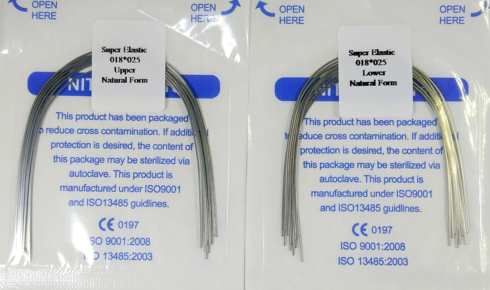 200Pcs Dental Orthodontic Arch Wire Rectangular Super Elastic Niti Natural Ovoid