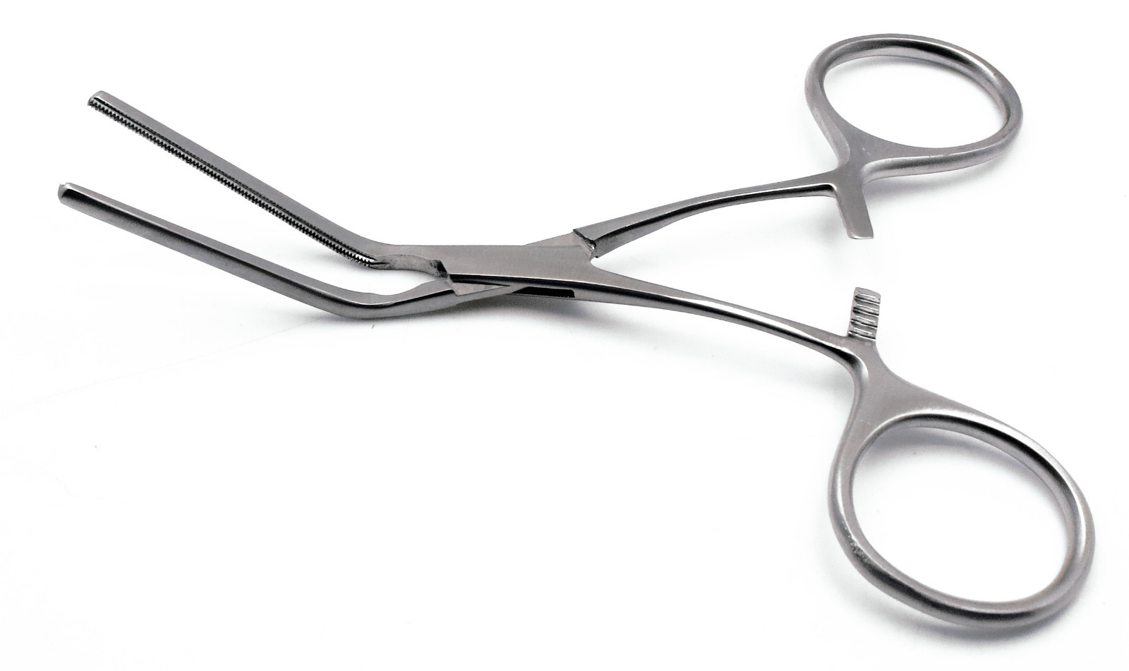 Set of 3 DeBAKEY Pediatric 5″ Multi-Purpose Clamp Angled Forceps Instruments