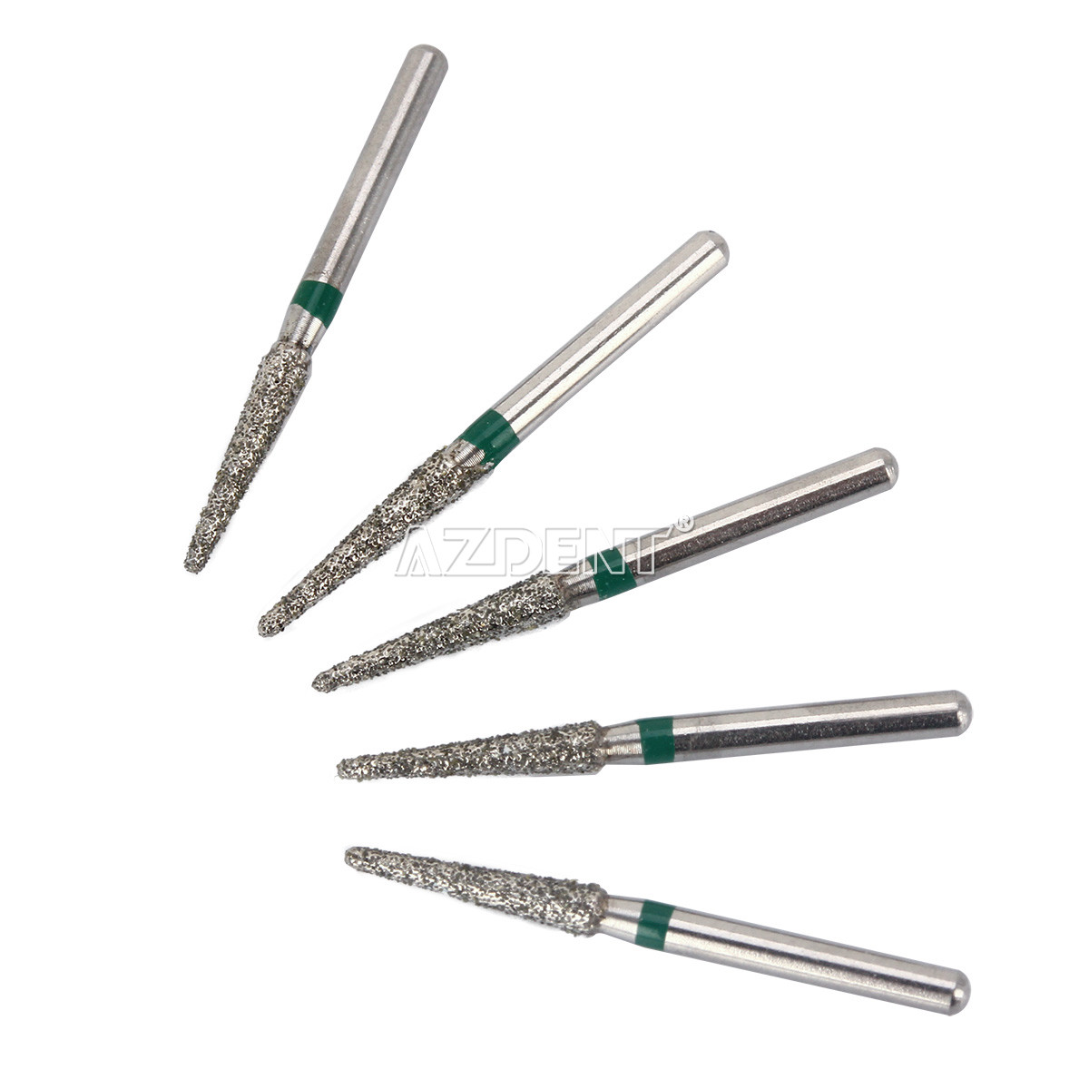 100 Types AZDENT Dental FG Diamond Burs For High Speed Handpiece Friction Grip