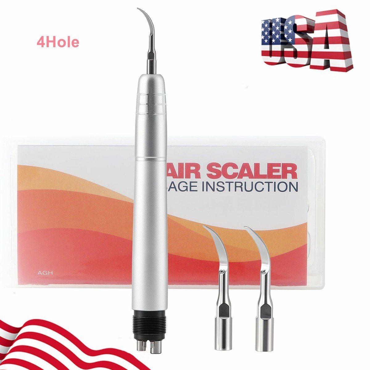 Dental Ultrasonic Air Perio Scaler Handpiece Sonic Hygienist 4HOLE