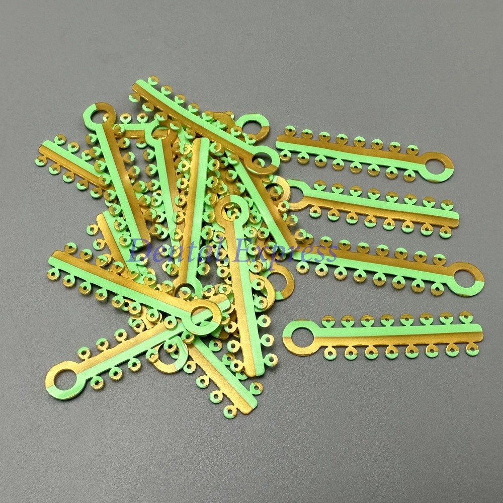 320 Elastic Ligature Ties Dental Orthodontic Ligating Ring Braces Double Color
