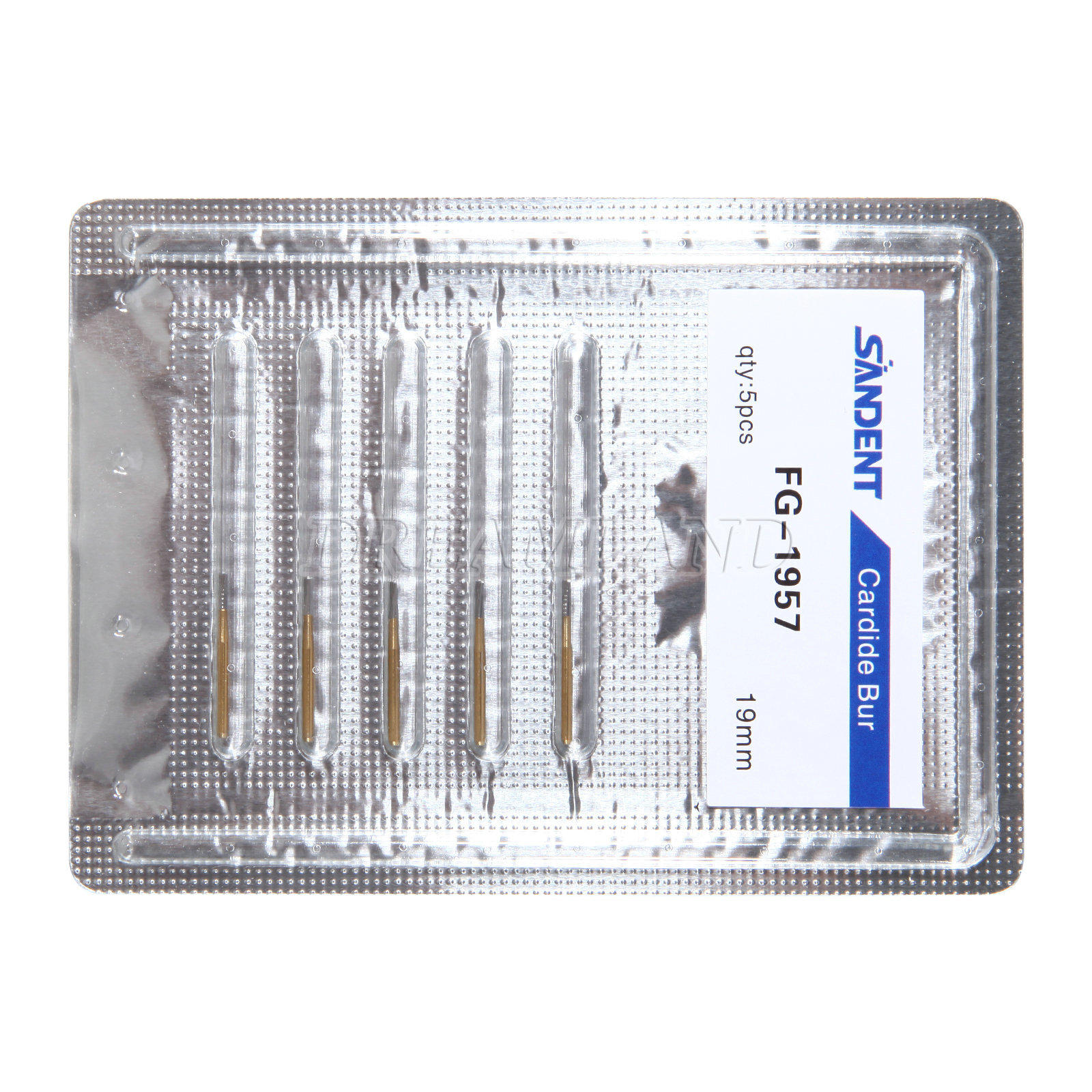 5PCS/Pack FG-1957 High Speed Dental Tungsten Steel Crown Metal Cutting Burs