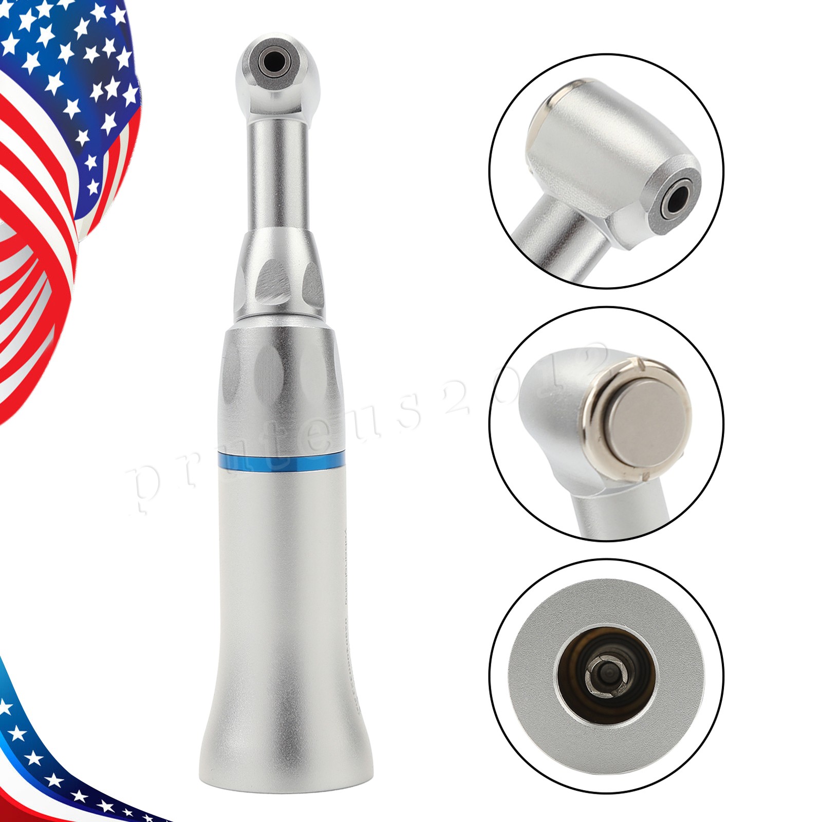 NSK Style Dental Slow Low Speed Contra Angle Handpiece Push Button E-Type Attach
