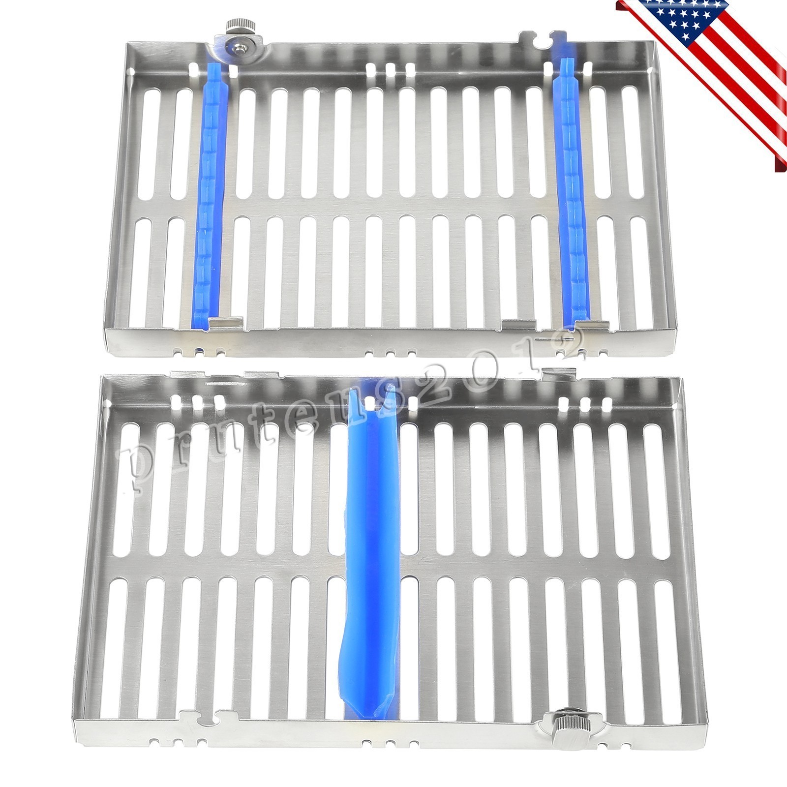 5 DENTAL SURGICAL AUTOCLAVE STERILIZATION CASSETTES RACKS BOX FOR 10 INSTRUMENTS
