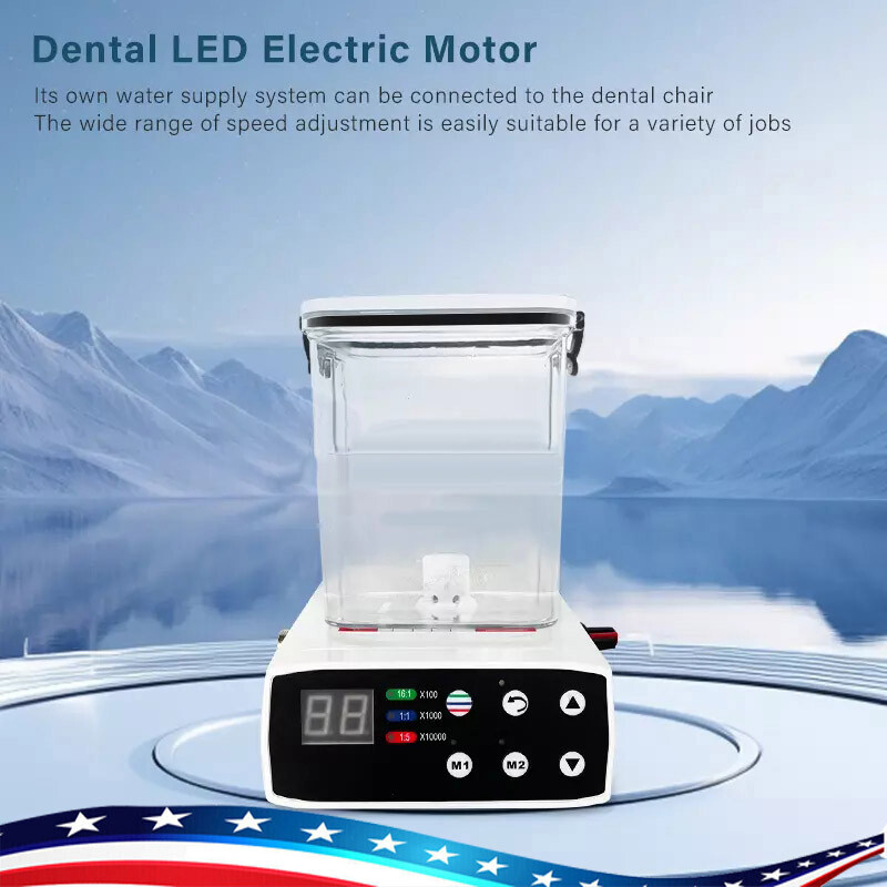 Dental Brushless Electric Micromotor Motor W/ Water Tank Vector Control System
