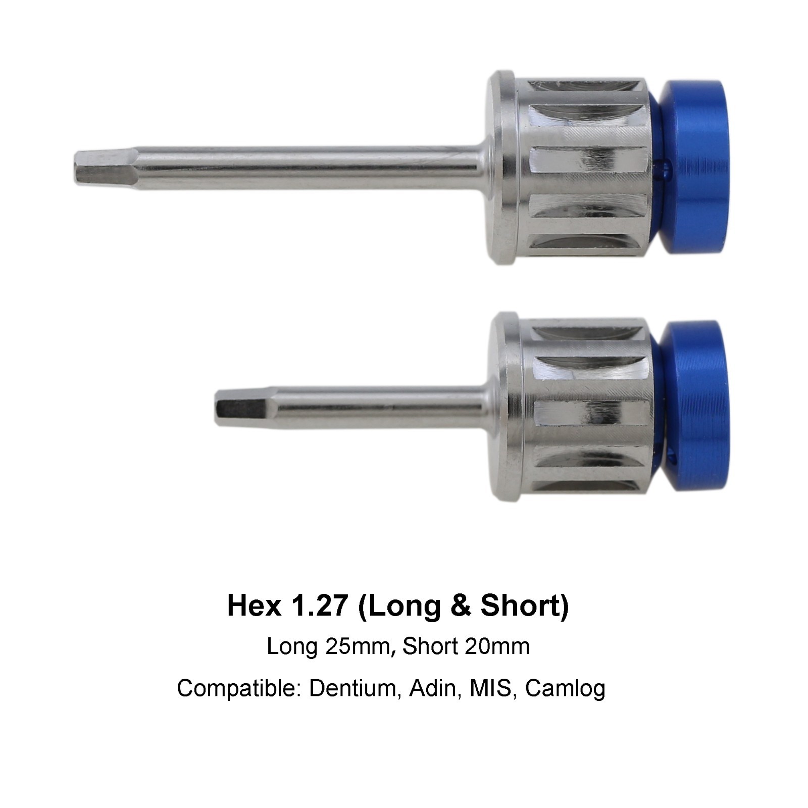 Dental Implant Screwdriver Hex 1.27mm Driver Torque Wrench Adapter Adin MIS
