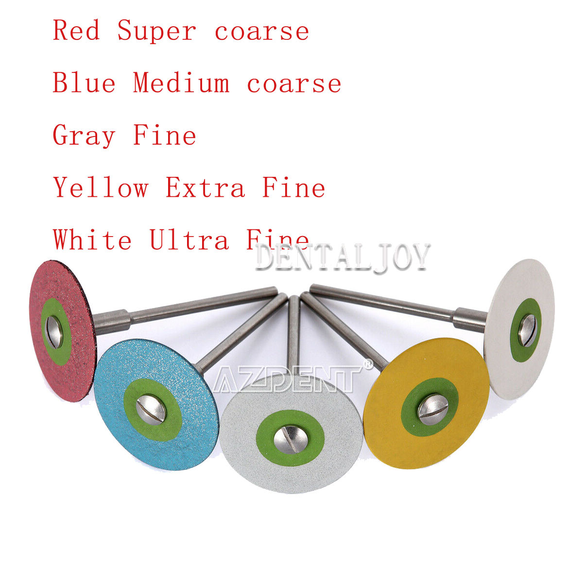 5 Sizes Dental Rubber Diamond Polisher Wheel Disc For Zirconia Porcelain 26mm