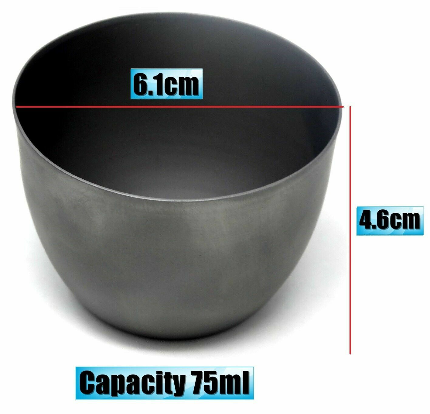 75ml (2.5oz) High Form Crucible Stainless Steel Lab Laboratory Heat Resistance