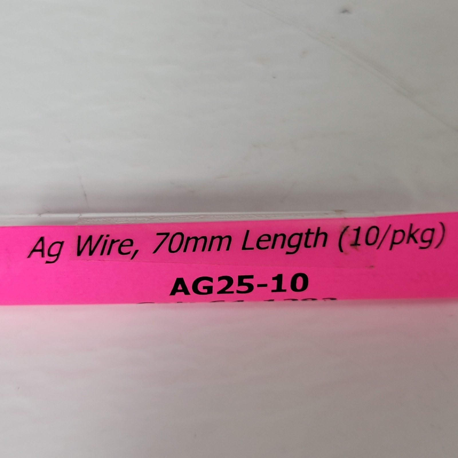 Warner 64-1282 AG25-10 Silver Electrode Wire 0.25mm x 70mm 10-Pack NOS