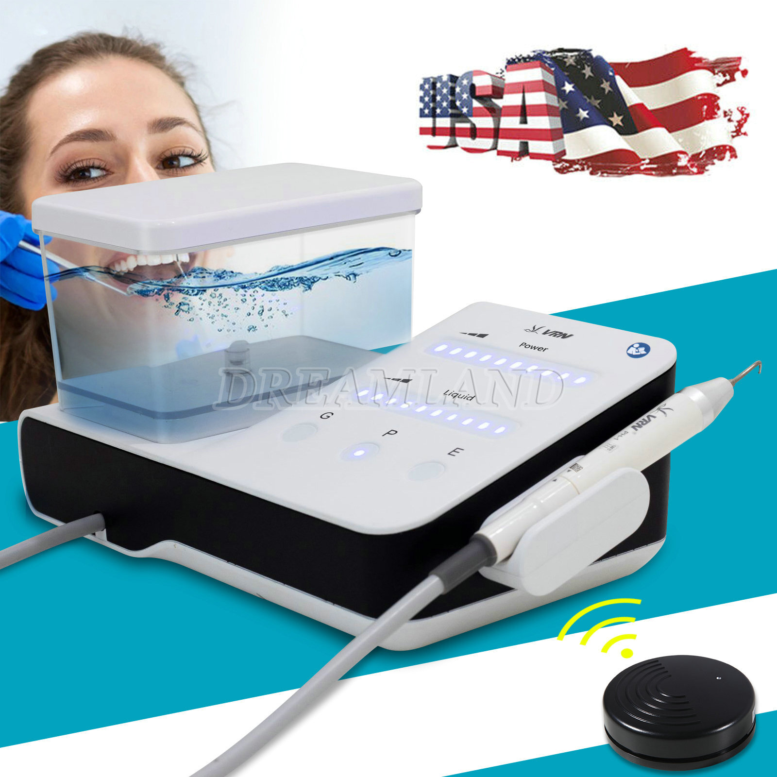 Dental Ultrasonic Scaler Scaling Perio Endo &LED Handpiece for EMS Woodpecker