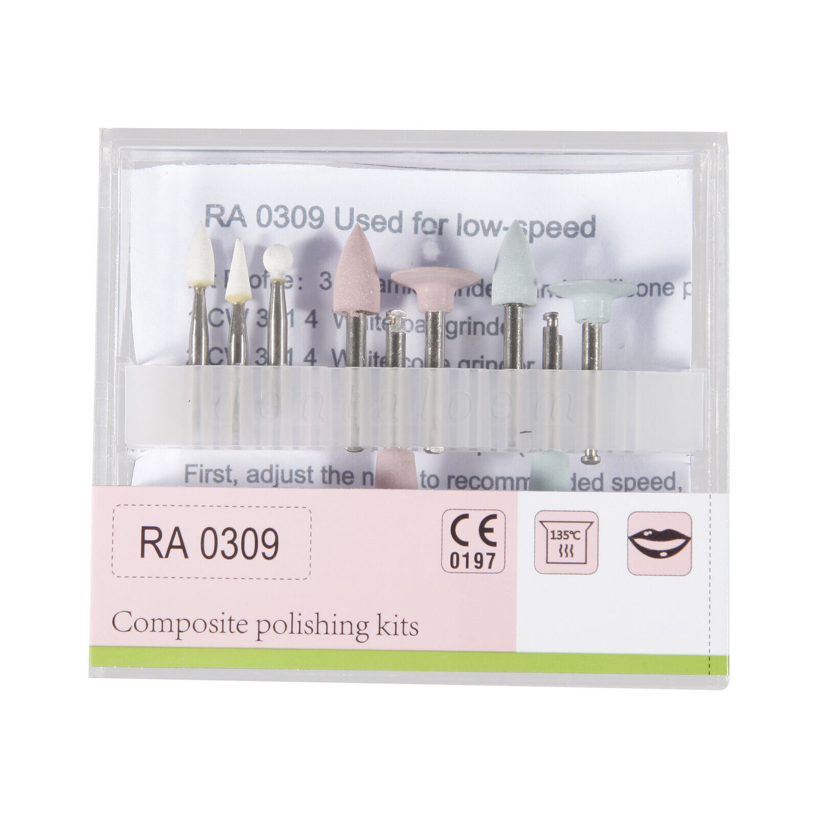 Dental Burs Cups Composite Polishing Polisher Kit for Low Speed Handpiece RA/HP