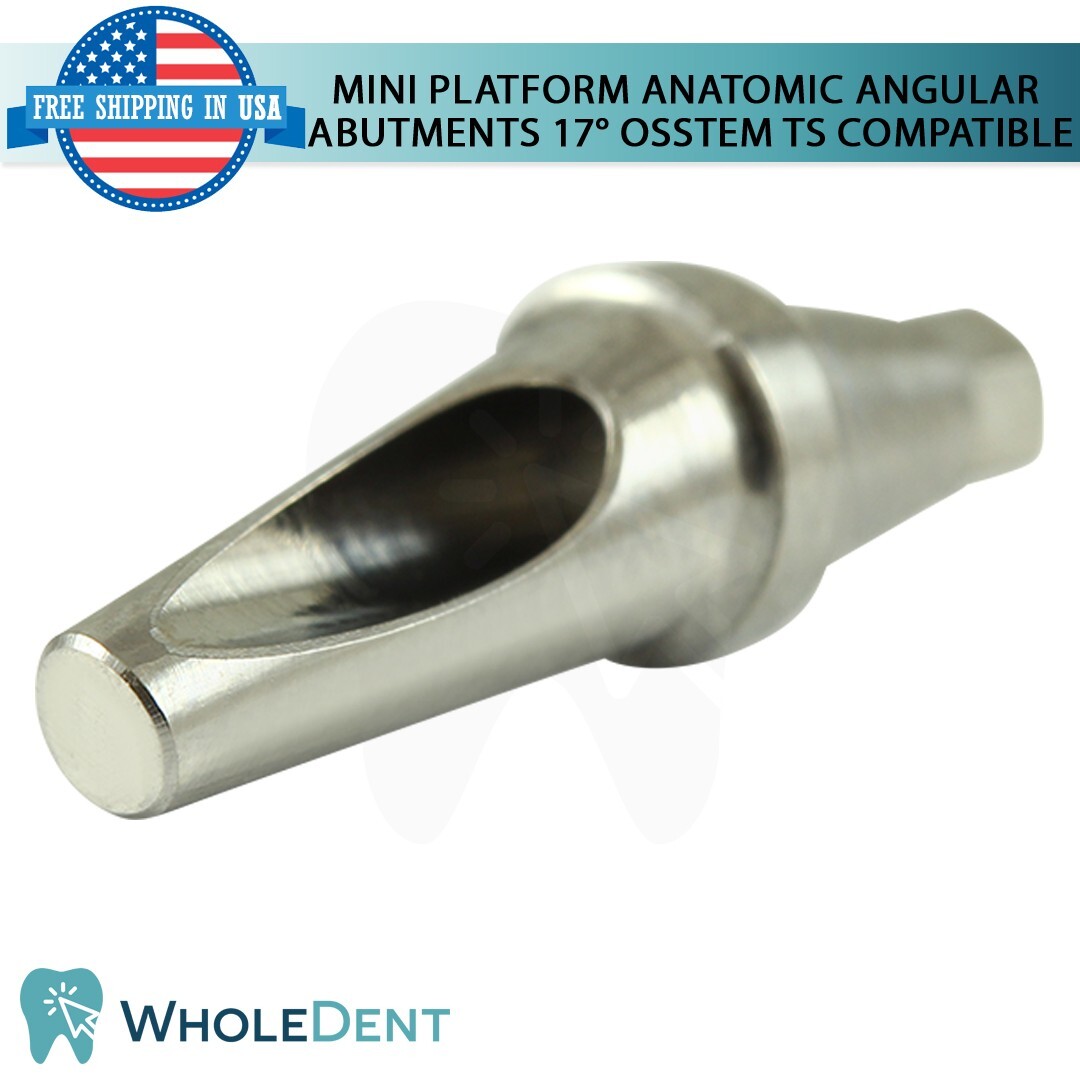5x Mini Angled Anatomic Abutment 25° Titanium Dental Osstem® TS Compatible