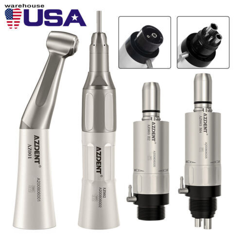 Dental Low Speed Handpiece Kit Contra Angle /Straight /Air Motor Micromotor 2/4H