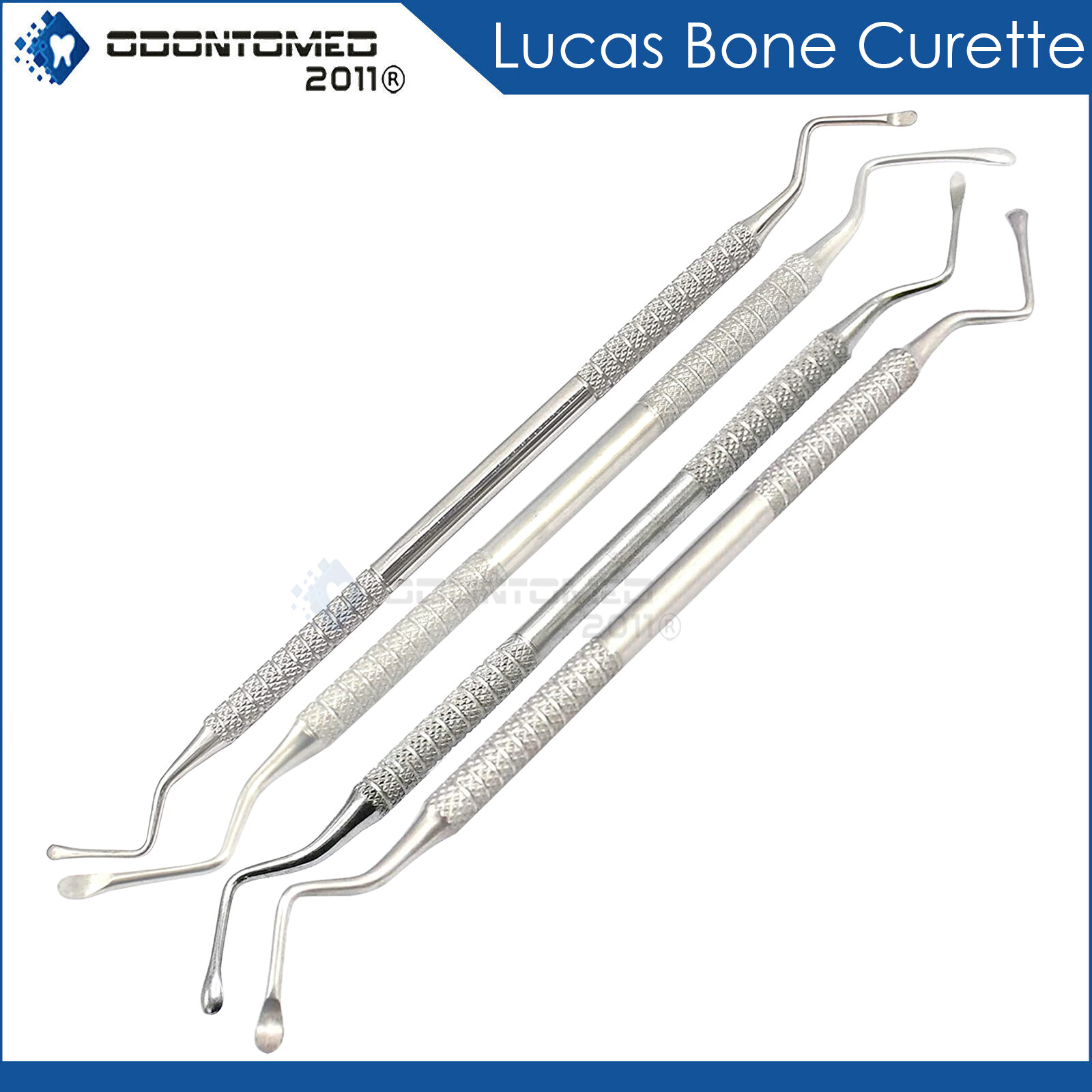 Lucas Bone Curettes 2.4mm-2.7mm-3mm-3.8mm Surgical Periodontal Curetas de Lucas