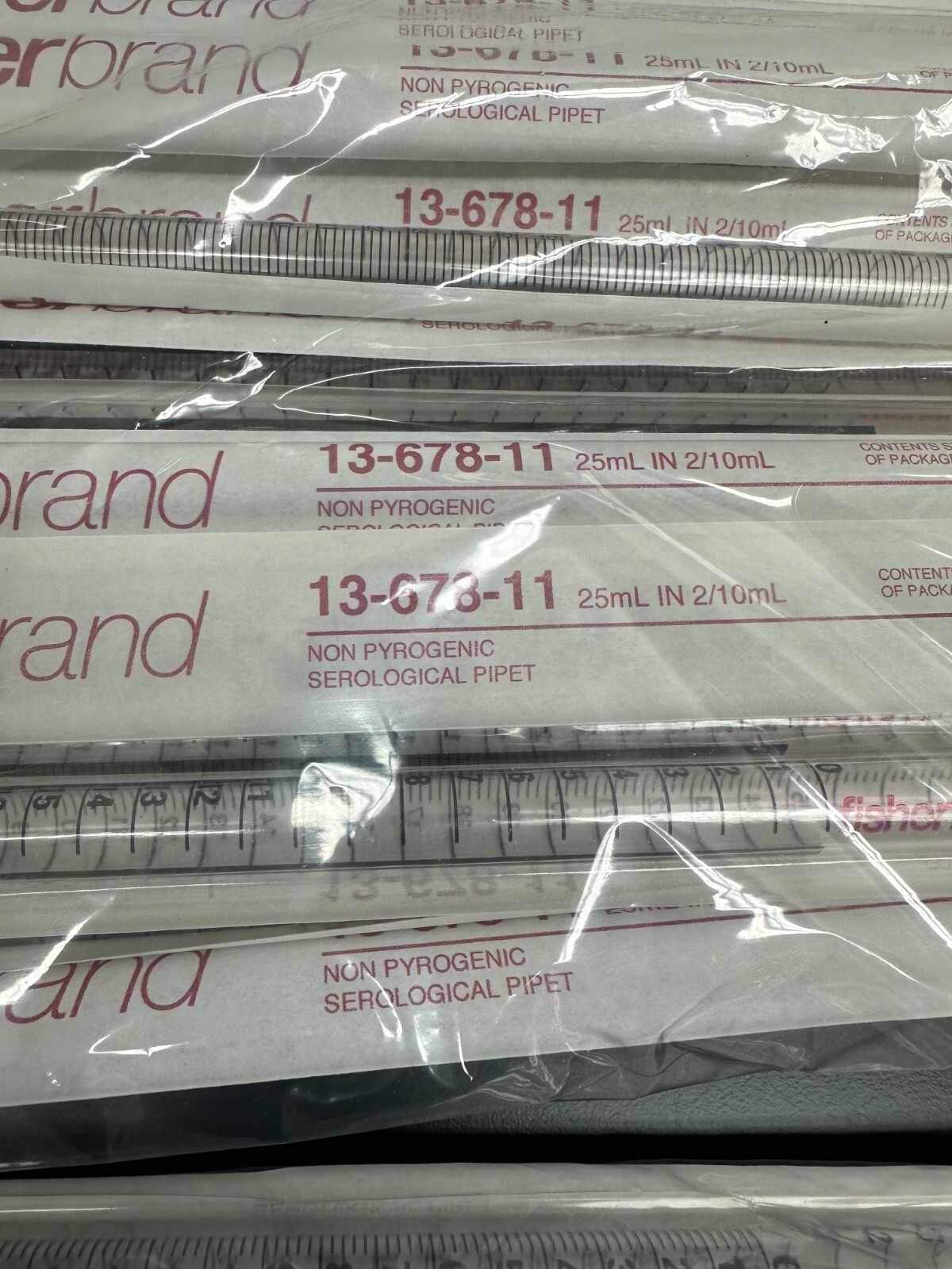 Fisher Scientific Cat No 13-678-11 Fisherbrand 25mL Disposable Serological Pipet