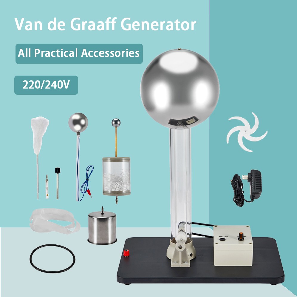 Van De Graaff Generator Motorised In Heavy Motor With All Practical Accessories