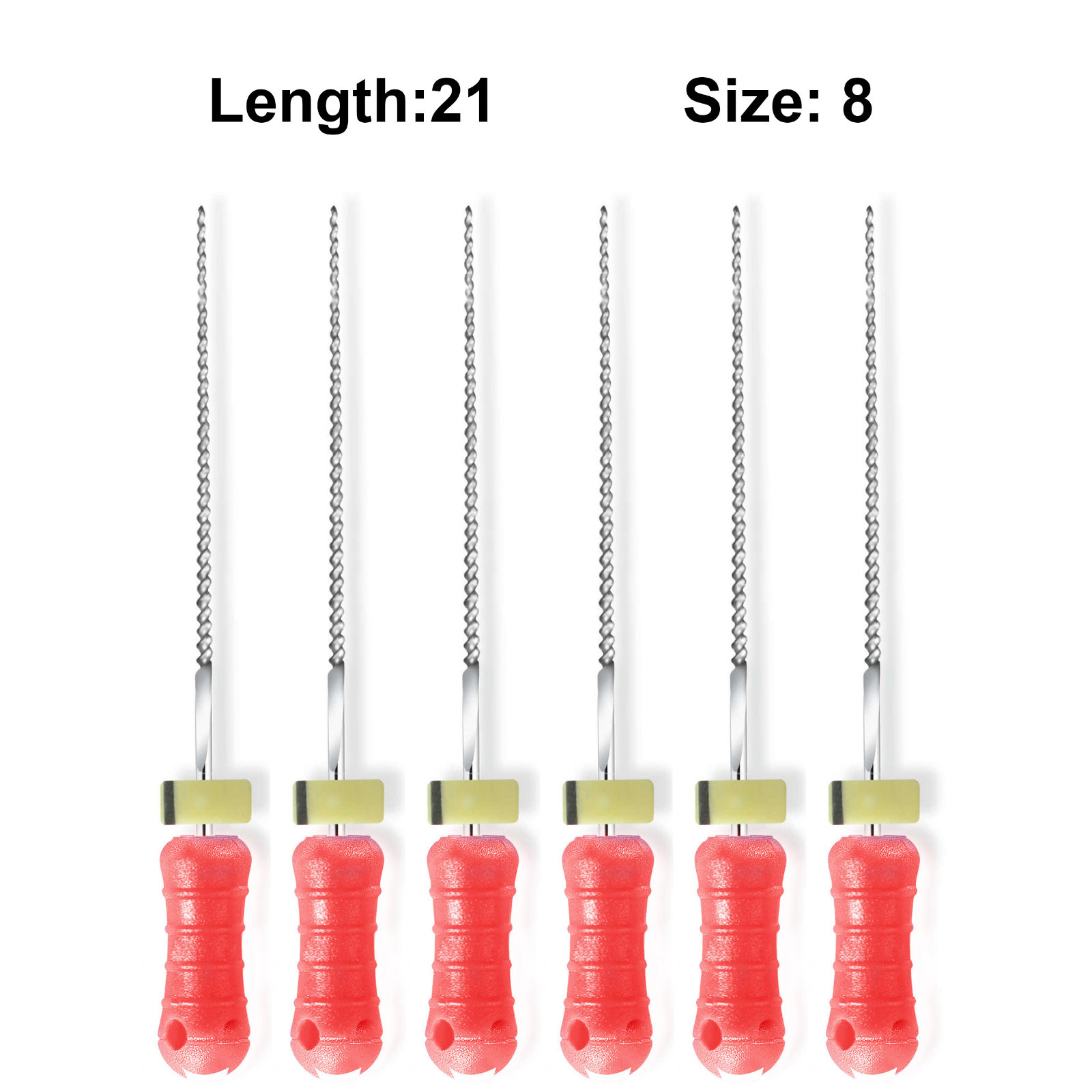 Sky Choice K-Files – 21 mm Length, Size 06 Pink with Rubber Stopper 6/Pkg