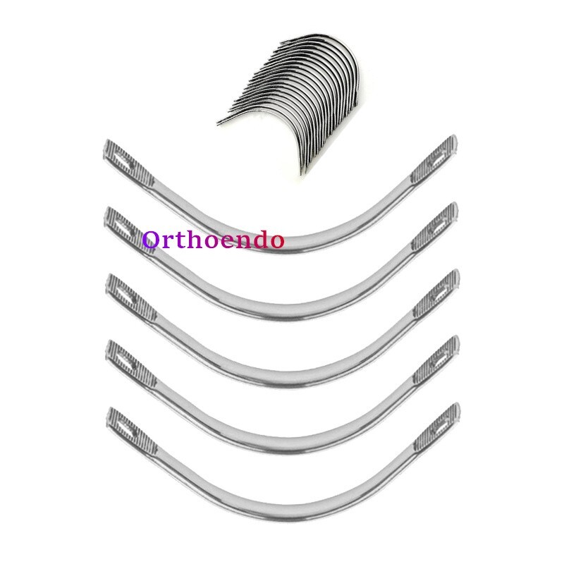 20Pcs/bag Dental Instrument Palatal Bar Lingual Bars Lower Upper Removable S/M/L