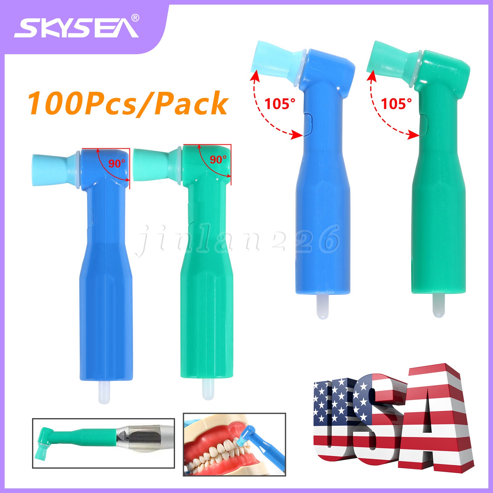 Prophy Angles Cups 100 500/pk Top Quality Dental Disposable Prophy Angle
