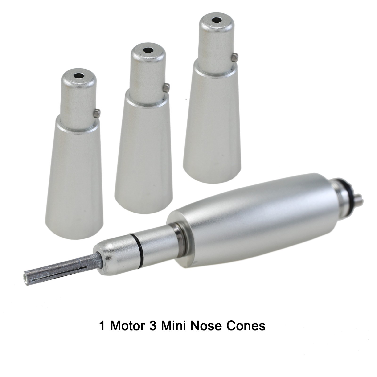Dental Hygiene Prophy Air Motor Handpiece 3 Nose Cones 4 Holes 360 Degree Swivel