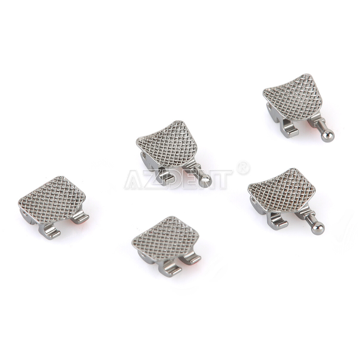 AZDENT Dental Orthodontic MIM Monoblock Brackets Brace Mini MBT/Roth Hooks 345