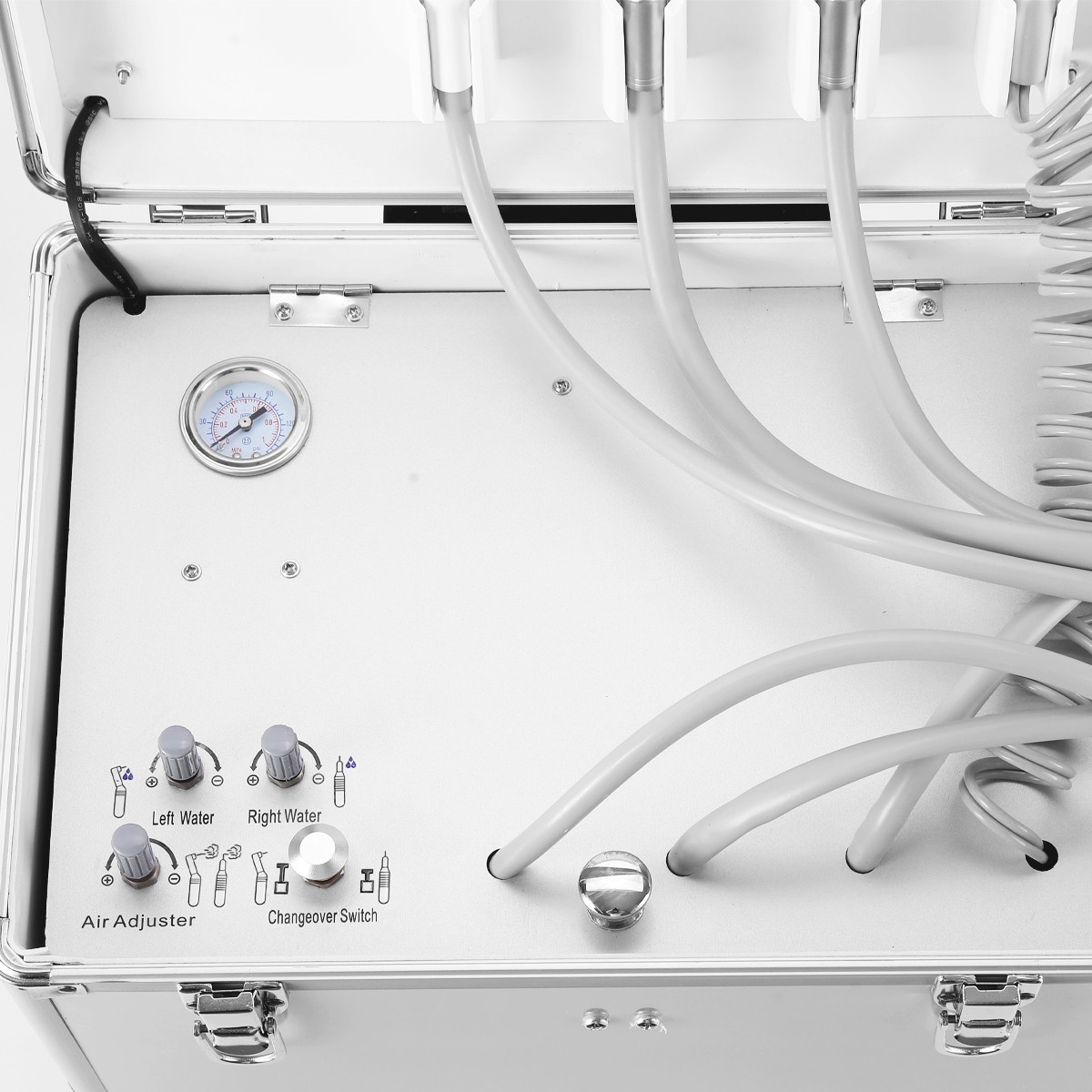 Dental Portable Mobile Delivery Unit System With Suction Air Compressor 4Hole
