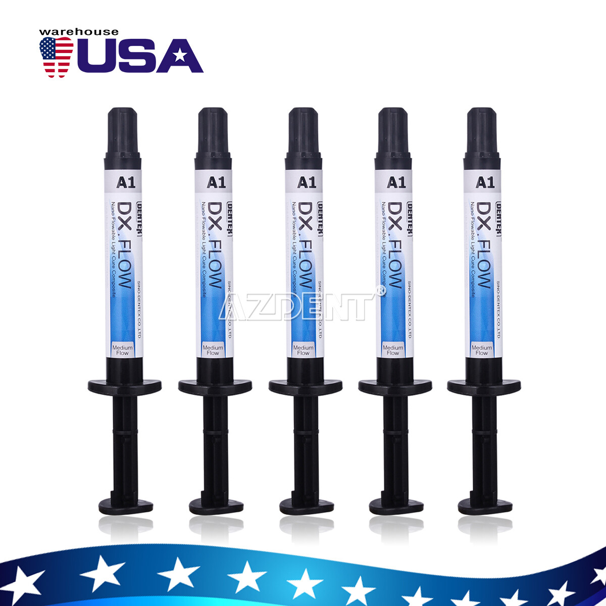DX.FLOW DENTEX Flowable Medium Flow Light Cure Composite Resin A1, A2, A3